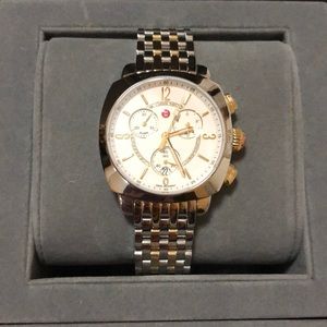 Michele Ascalon Diamond Dial Chronograph Watch